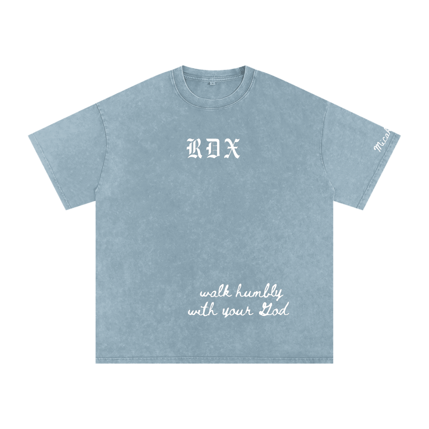 Snow Washed Oversized Cotton T-Shirt